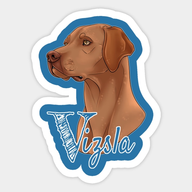 Vizsla Sticker by Fox & Roses